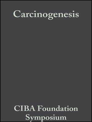 cover image of Carcinogenesis